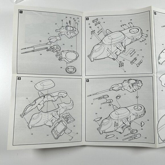 AMT ERTL Star Wars Episode 1 Trade Federation Tank 1:32 Vintage Model Kit 1999 - Picture 11 of 12